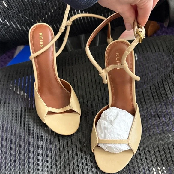 Reiss Brand new/never worn Tan Women's Heels - Picture 1 of 5
